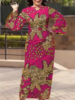 וונדה נשים בוהמי שמלת 2023 קיץ בציר מודפס הזיקוקים שרוול שמלת קיץ חוף Vestidos חג חלול החוצה שמלת מסיבת באגי