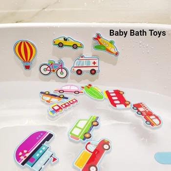 בייבי צעצועי אמבטיה מכוניות הסירה קוגניטיבית צעצוע צף קצף אווה פאזל רחצה צעצועים לילדים השירותים לשחק מים המשחק תינוק צעצועים