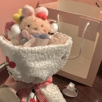 Sanrio קוואי Cinnamoroll קטיפה בובות קריקטורה זר לילדים חברה חבר יצירתי חמוד אנימה פרח סיום מתנות