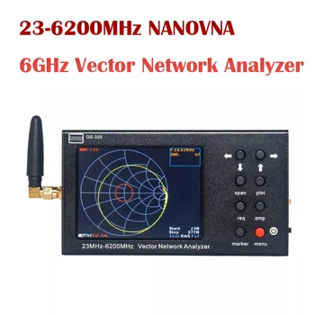 23-6200MHz נייד VNA SWR 6G וקטור Network Analyzer Reflectometer NanoVNA סוג עם 3.2