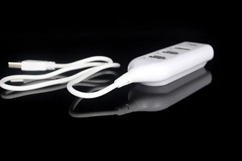 מהירות גבוהה מפצל מתאם 1 ל-4 יציאות רכזת USB מטען + סנכרון צ ' רינג כבל שיתוף מתג הטלפון למחשב נייד 50pcs/lot