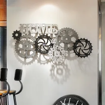 יצירתי תלת מימדי ברזל יצוק קישוט קיר בבית בסלון רקע קישוט חדר עיצוב חדר השינה