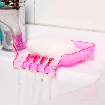 מפל פלסטיק לסבון אביזרי אמבטיה ניקוז סבון תיבת מקלחת מחזיק סבון ניקוז כיור מטבח ספוג בעל ZJ121