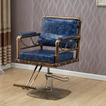 ברזל מודרני ספר כיסאות היופי האמריקאי רטרו אור יוקרה ספר כיסאות להרים המסתובב בסלון Cadeira דה Barbeiro רהיטים