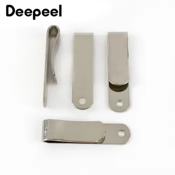 10/20Pcs Deepeel 32x8mm מתכת האביב חגורה נרתיק נדן קליפ הוק ארנק עור סרטוני DIY אמנות אבזרי חומרה