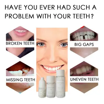 מזויף שיניים תותבות דבק דבק מוצק שיקום שיניים שן זמני תיקון עבור ליל כל הקדושים קישוט