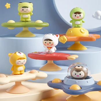 מתעצבן טווה צעצועים לילדים בייבי אמבט סיליקון כוס יניקה מסתובב צעצוע Antistress מתחים צעצועים לילדים קצות האצבעות בשביל משחקים