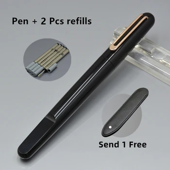 מ ' סדרה עט מגנטי יוקרה עטים רולר בול כתיבה כלי כתיבה ספר, ציוד משרדי לכתוב חלקה עם 2 חינם MB מילוי 1 תיק