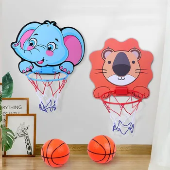 הילדים לכדורסל ערכת קריקטורה יצירתי חיות כדורסל לעמוד חיצוני מקורה משחק ספורט משחק צעצועים לילדים ילדים