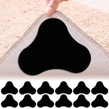 אנטי סליפ שטיח רפידות להפוך את הפינות של שטיח שטוח, השטיח מדבקות מתאימות עבור רצפות עץ ורצפות אריחים.