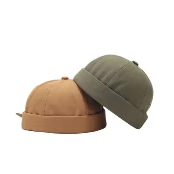 ארבע עונות כותנה מוצקים דוקר כובע Brimless כובע מצחייה וכובעים בעל הבית מלח כובע גברים ונשים 106