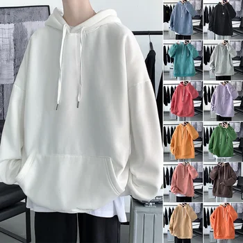 Privathinker מוצק צבע של גברים בסיסי קפוצ ' ונים אופנה סתיו 2023 חדש Pullovers מזדמן יוניסקס קוריאנית בגדים זכר החולצה