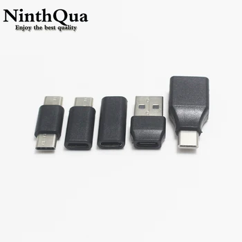 1 יח ' - USB Type-C ל-USB מתאם USB C זכר נקבה סוג C ל-USB 3.0 מתאם נקבה תשלום ממיר מחבר טעינה