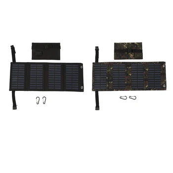 פאנל סולארי נייד מתקפל סולארית יעילות גבוהה 5.5 V Monocrystalline עם יציאת USB עבור טיולים