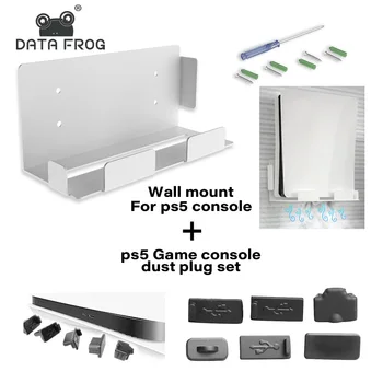 נתונים צפרדע אחסון קיר הסוגר על PS5 קונסולת המשחק תומך בעל לעמוד יציב על הקיר עבור פלייסטיישן 5 מסוף אביזרים
