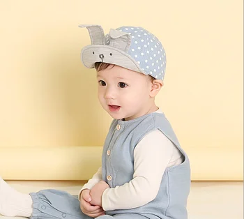 1 חתיכה Lytwtw הקיץ של תינוק שרק נולד כובע בנות בנים נקודות ארנב כובע בייסבול תינוק כותנה לפעוטות השמש אביב סתיו