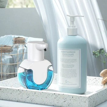 אוטומטי קצף סבון מנפק 420ml חכם אינדוקציה חיישן התלויה על הקיר ללא מגע יד מכונת כביסה נוזלי סבון מתקן רחצה