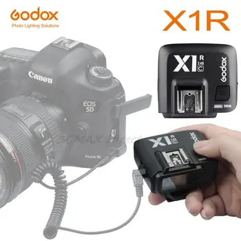 Godox X1R-C X1R-N X1R-S-TTL 2.4 G Wireless פלאש ההדק מקלט X1T-C/N/S ההדק עבור Canon Nikon Sony Olymous מצלמת פוג ' י