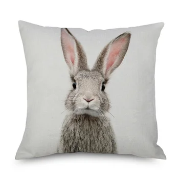 דביבון ארנב טייגר חיות פוסטר כרית כיסויי כריות נוי על הספה עיצוב 45X45cm