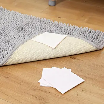 4Pcs מדבקת שטיח דביק נגד החלקה בדים לא ארוגים בסלון שטיח משטח החלקה Gripper הקלטת