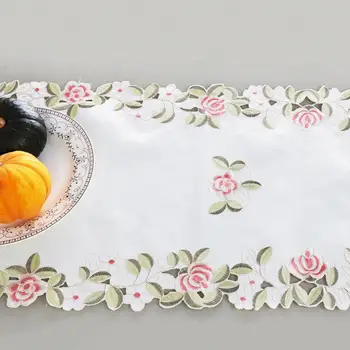 מודרני השולחן בד עמיד למים עמיד בחום שולחן שטיח רקום פרחים לשולחן רץ עיצוב