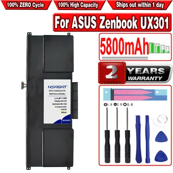 HSABAT 5800mAh C32N1305 סוללה עבור ASUS Zenbook UX301 UX301L UX301LA C4003HUX301LA4500 UX301LA-1A UX301LA-1B UX301LA-C4006H