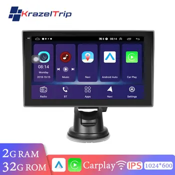 אוניברסלי Carplay 7 אינץ 2G 32G רדיו במכונית Bluetooth נייד אנדרואיד מסך IPS עבור רכב Apple Carplay WIFI GPS ראי קישור